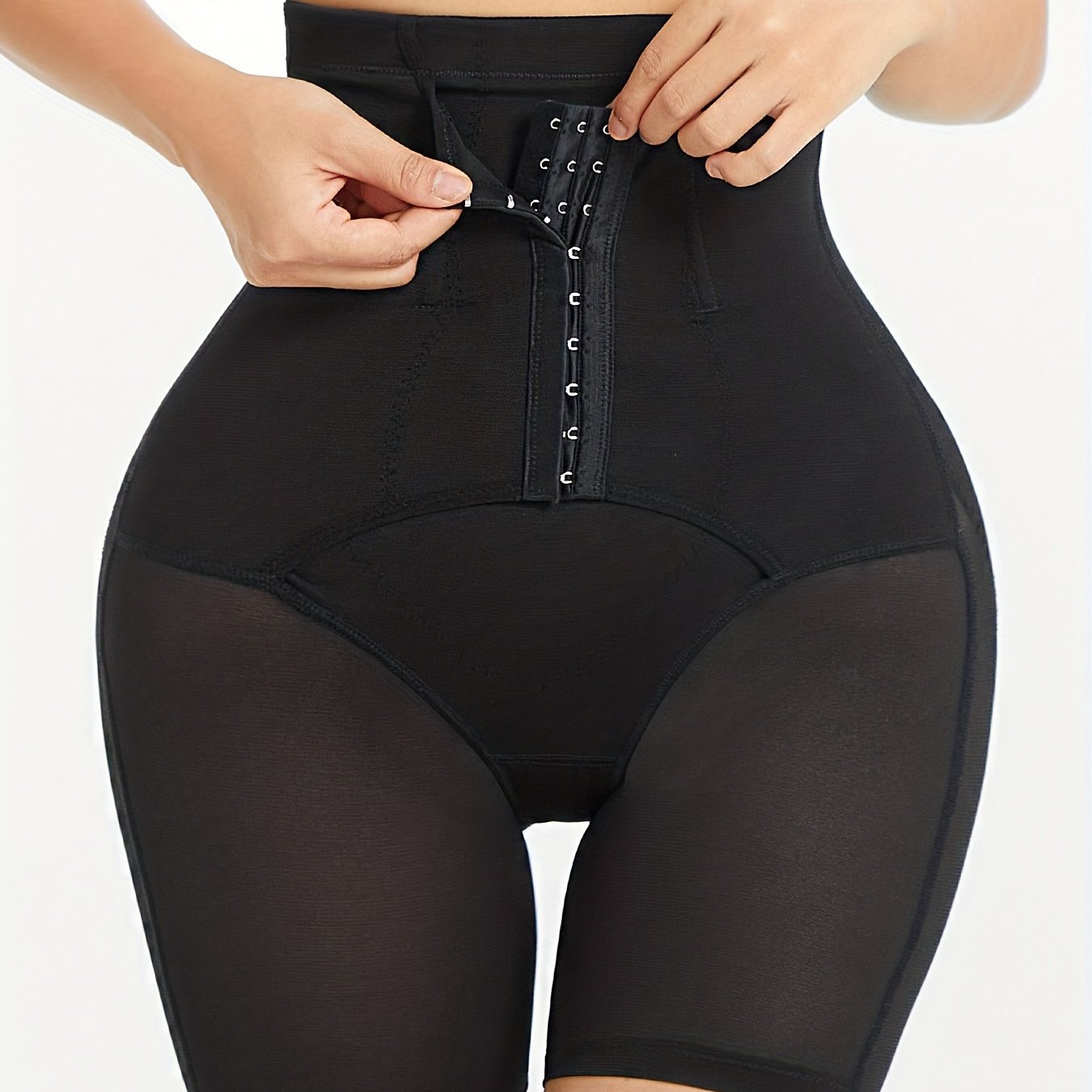Front Buckle Shaping Shorts Tummy Control Compression Slimming Shorts