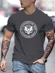 Men's Tattooists Print T shirt Casual Tee