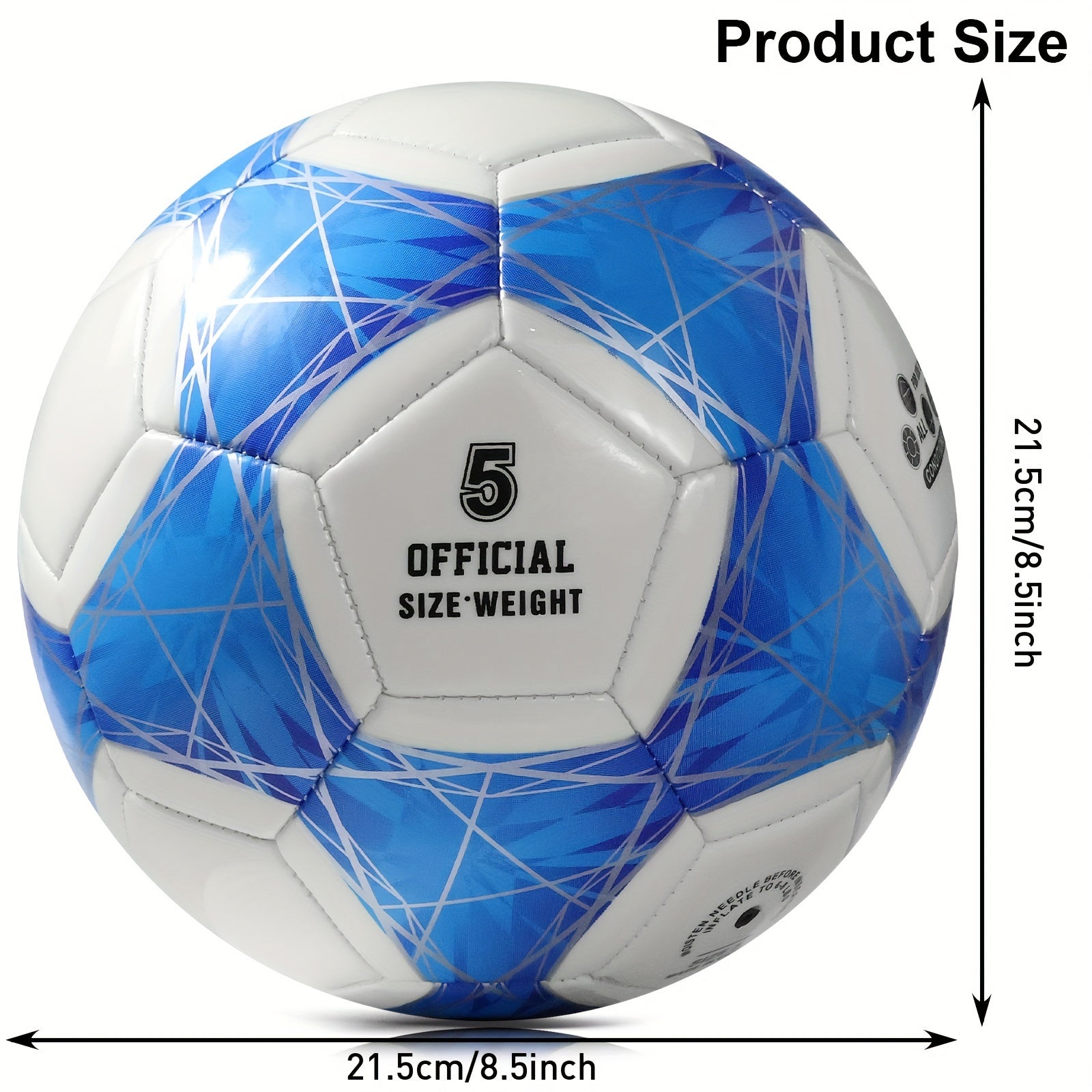 Luminous No 5 Football For Outdoor Training And Entertainment