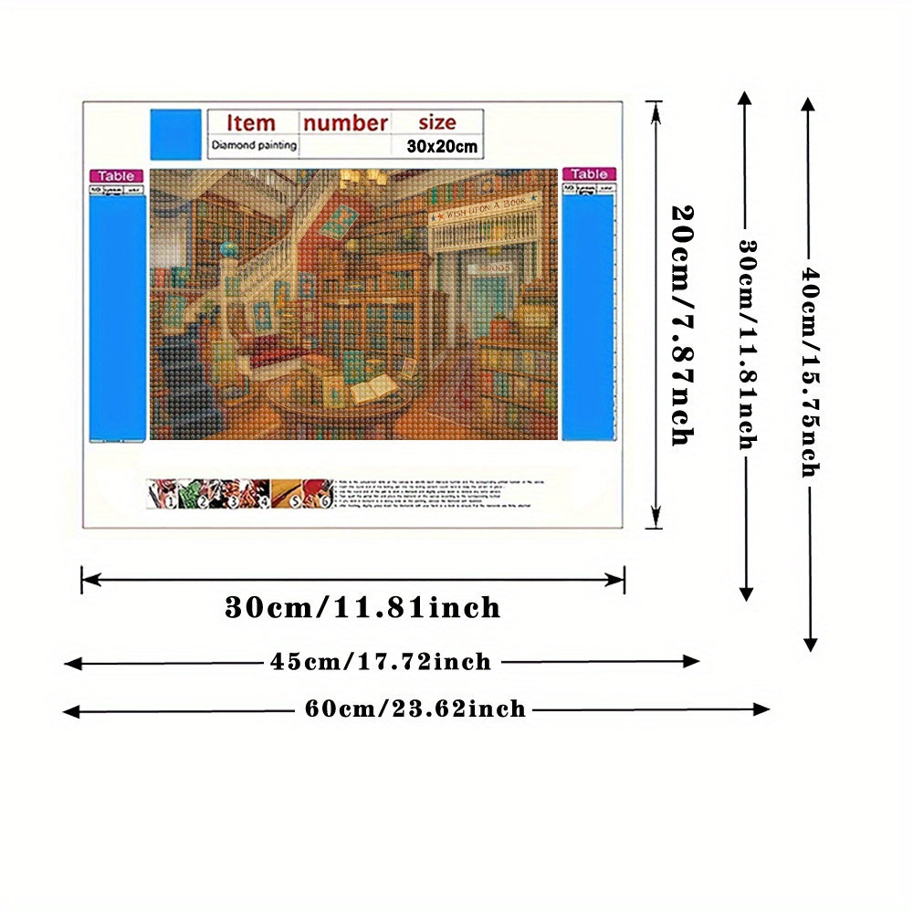 Book Lover Diamond Painting Kit - DIY Craft Set for Adults