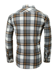 Men's Plaid Flannel Button Up Shirt