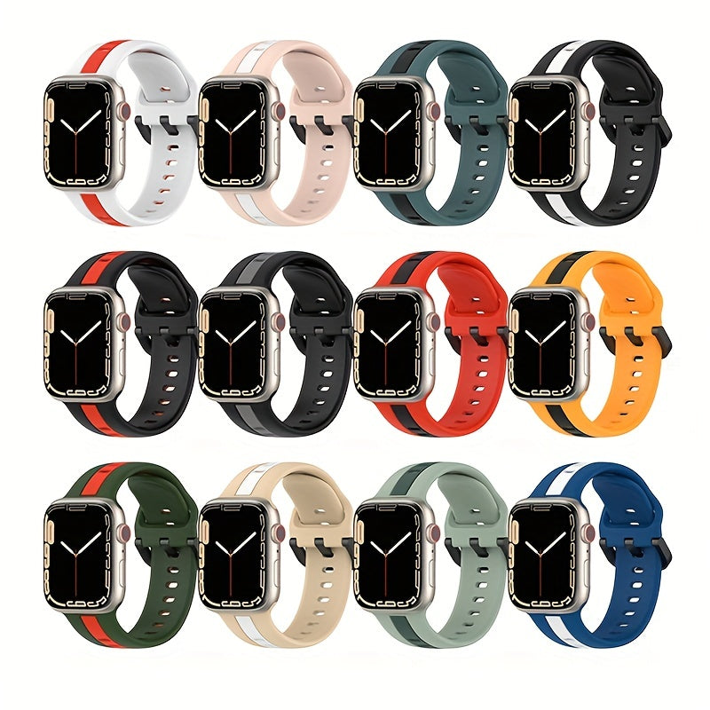 2pc Silicone Strap For Smart Watch Gift