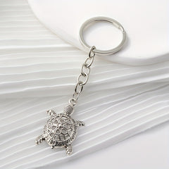 Turtle Keychain Metal Animal Key Ring Purse Bag Backpack Car Charm Gift