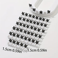 100pcs Mini Butterfly Shaped Hair Claw for Women Girls Baby Toddlers