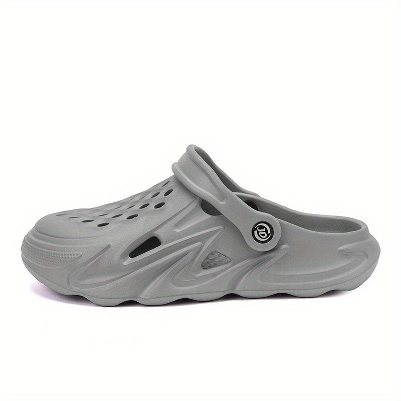 Men's Lightweight Comfy Clogs Hollow Out Non Slip Garden Shoes