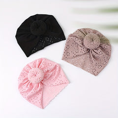 Baby Turban Hats Donut Knot Cozy Lovely Soft Head Wraps Caps For Newborn