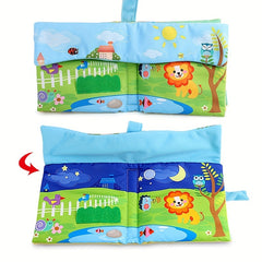 Baby Cloth Book English Animal Digital Cognitive Book