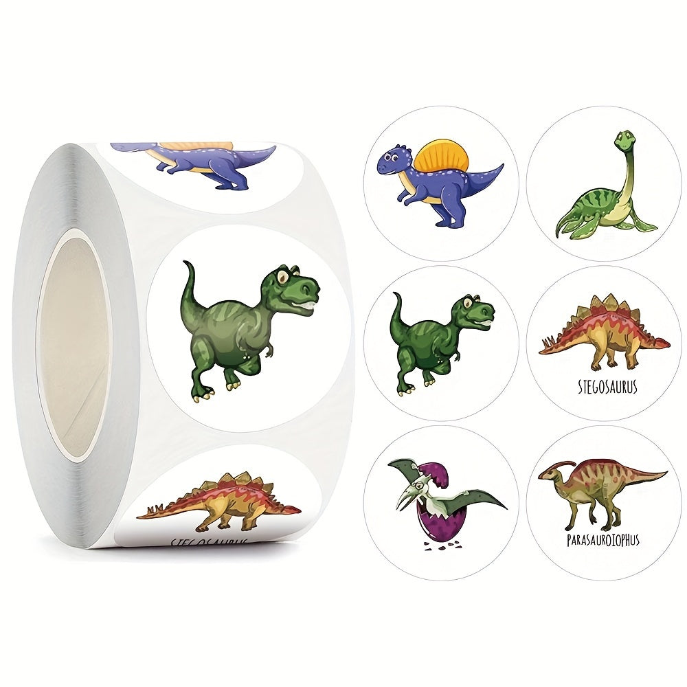 500pcs Dinosaur Thank You Stickers DIY Sealing Labels