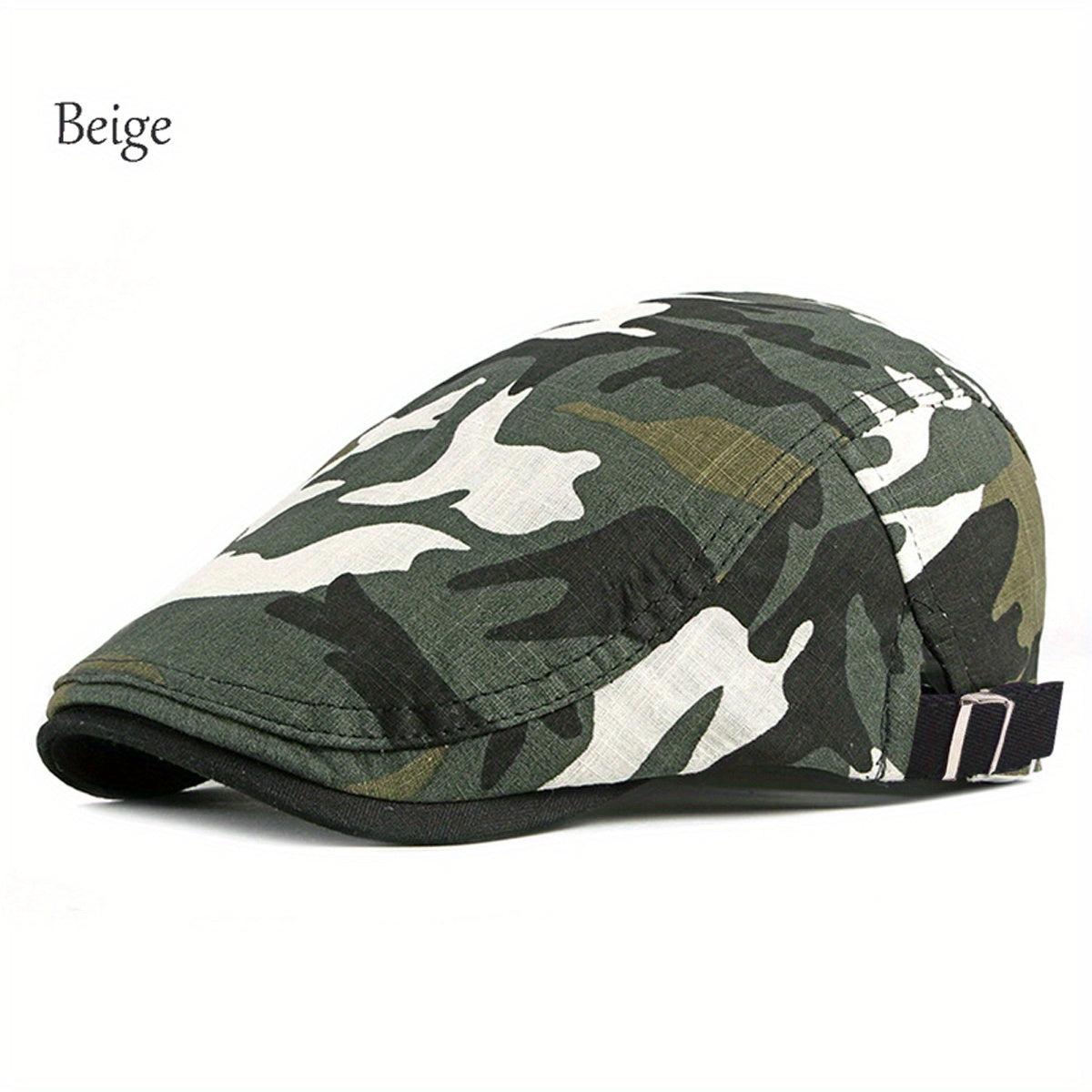 Men's Camo Beret Forward Hat Breathable