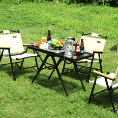 Portable Folding Table X Aluminum Alloy Table Outdoor BBQ Camping Picnic