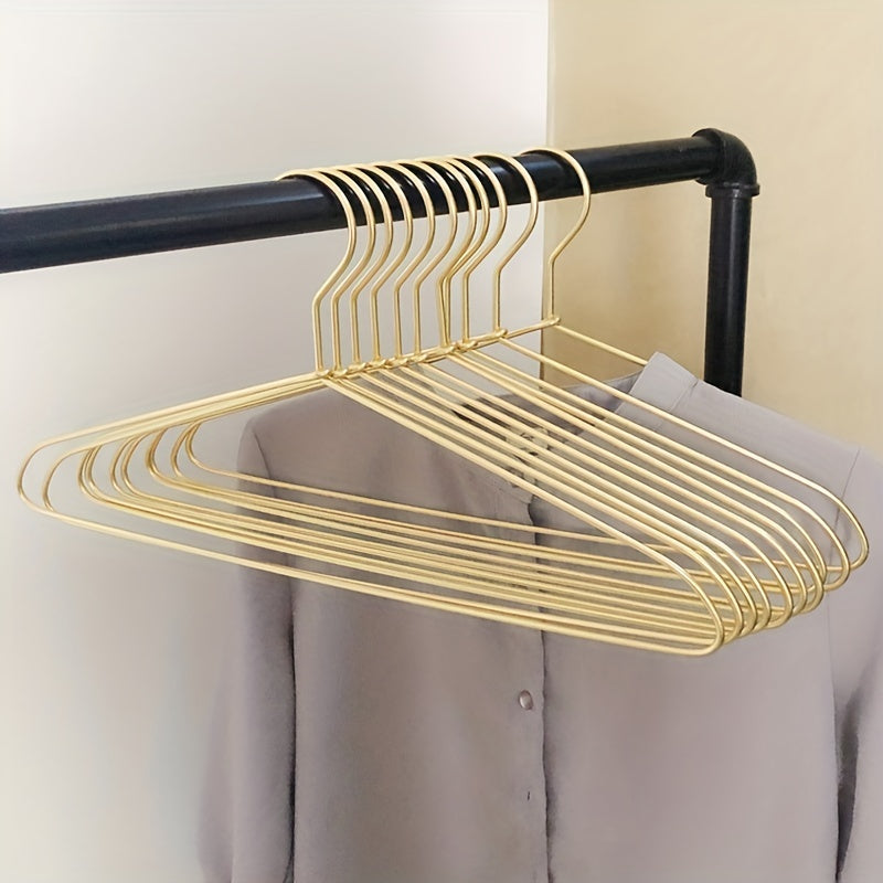 10pcs Aluminum Non-slip Hanger, Non-marking, Space-saving Design