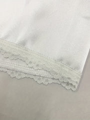 Lace Trim Midi Skirt Casual Solid Skirt Women's Clothing