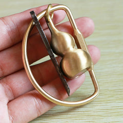Brass Screw Lock Key Chain for Men and Women