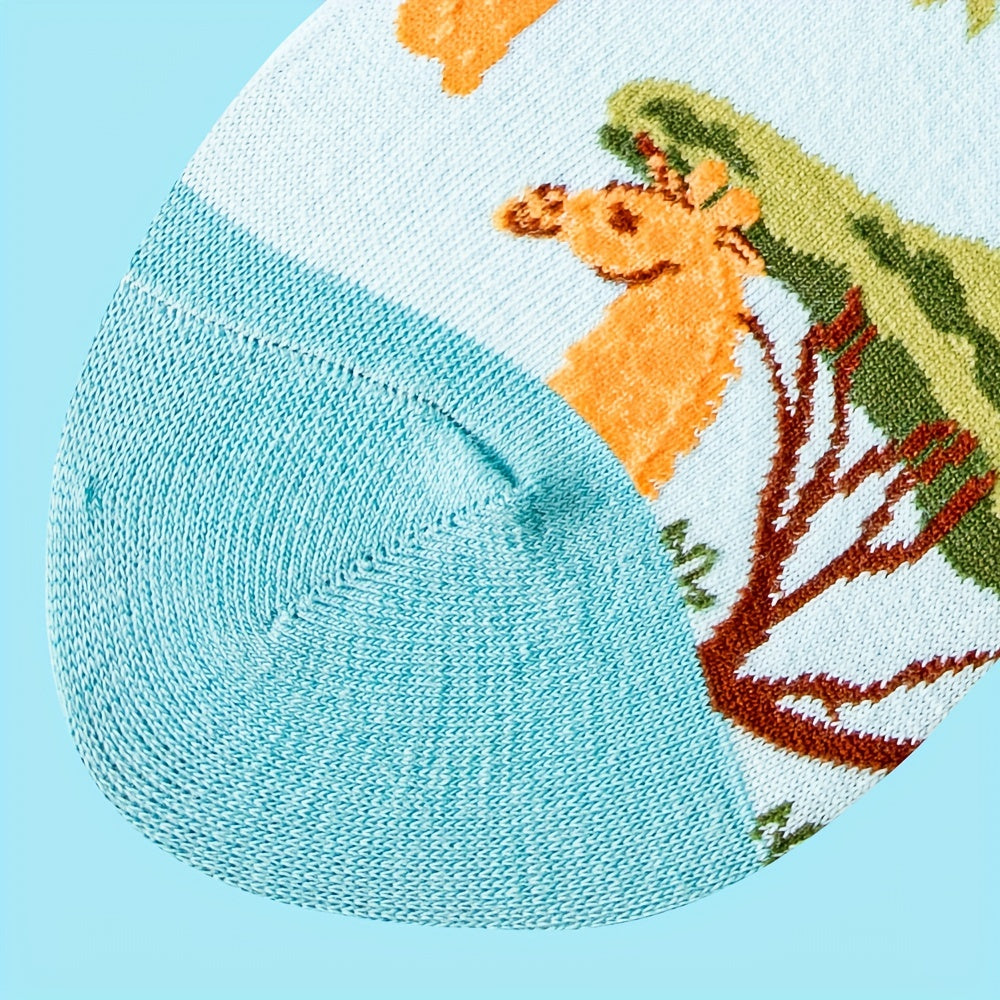 Giraffe Print Socks Women's Mid Tube Stockings