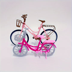 22 Inch BJD Joint Dolls Bike Pink/Brown Two Tone Plastic Doll House Accessories