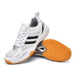 Men's Breathable Badminton Shoes Non Slip Lace Up Sneakers