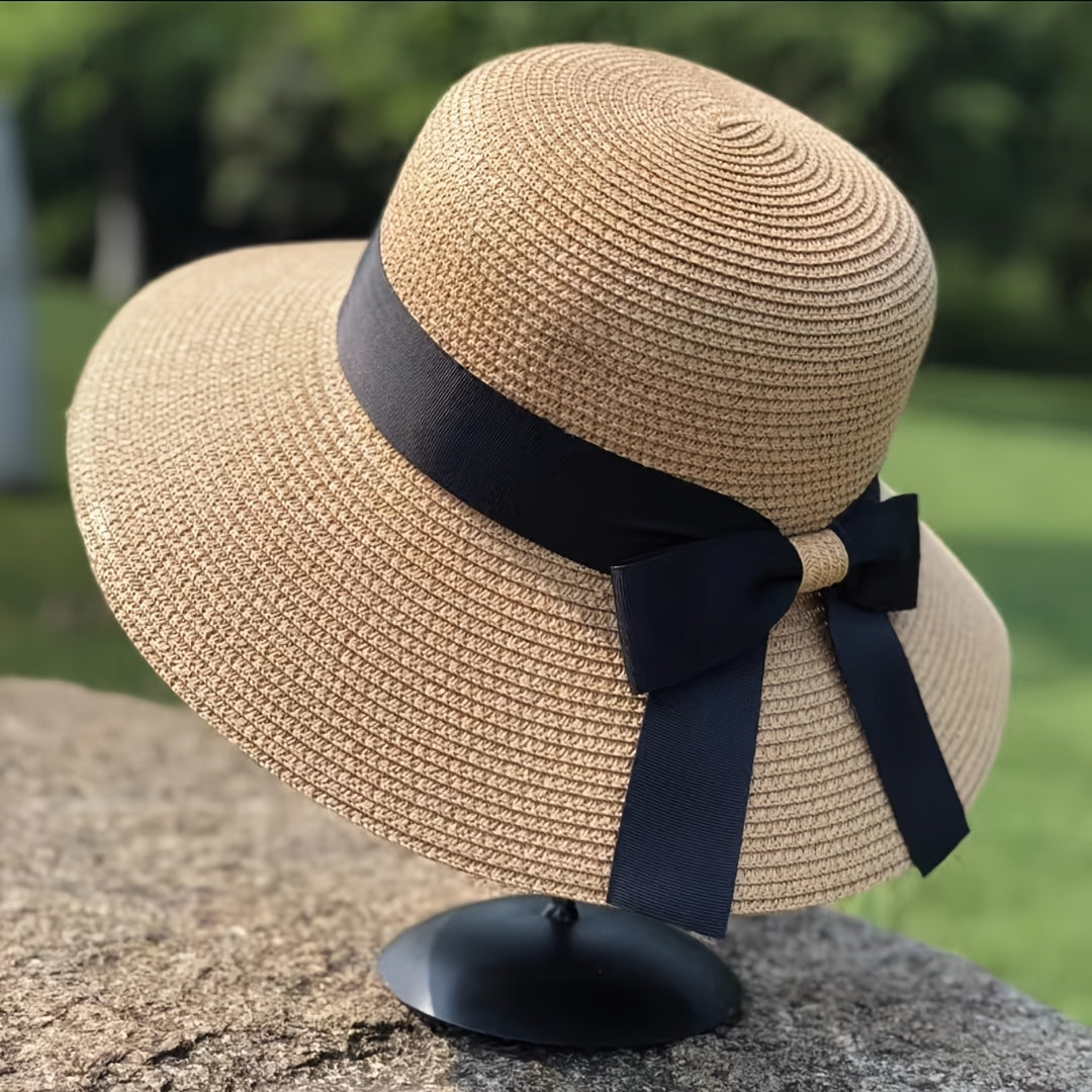 Ribbon Bowknot Bucket Hat UV Protection Sun Hats