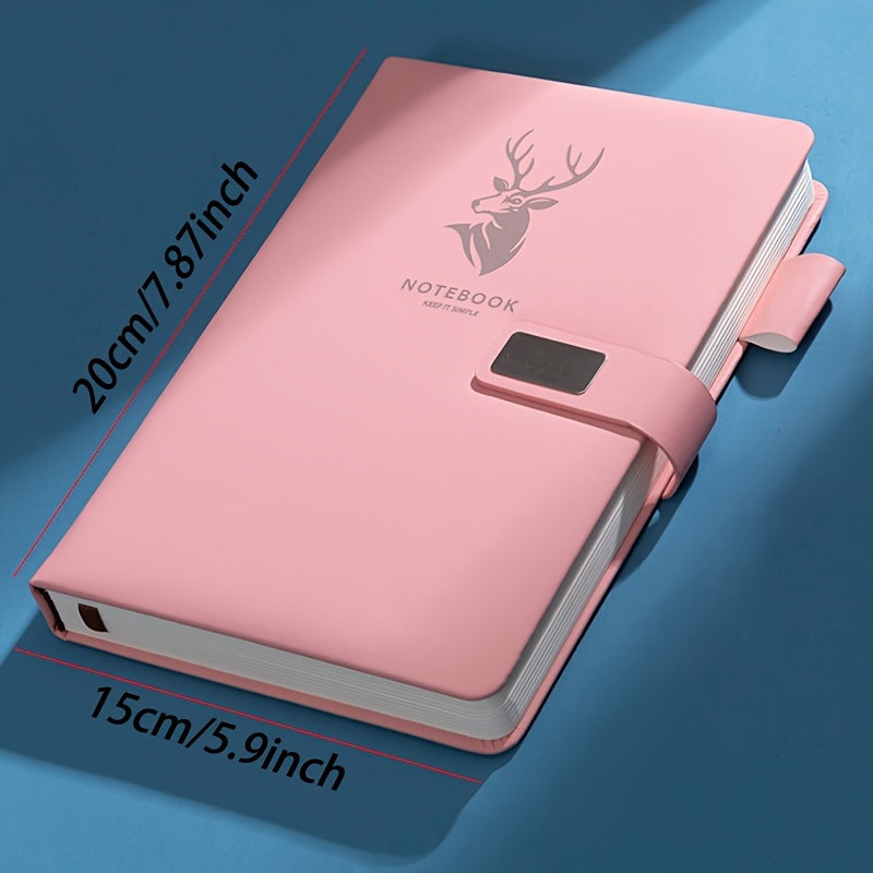 A5 Minimalist Cover Notebook Magnetic Buckle 360 Pages Various Colors