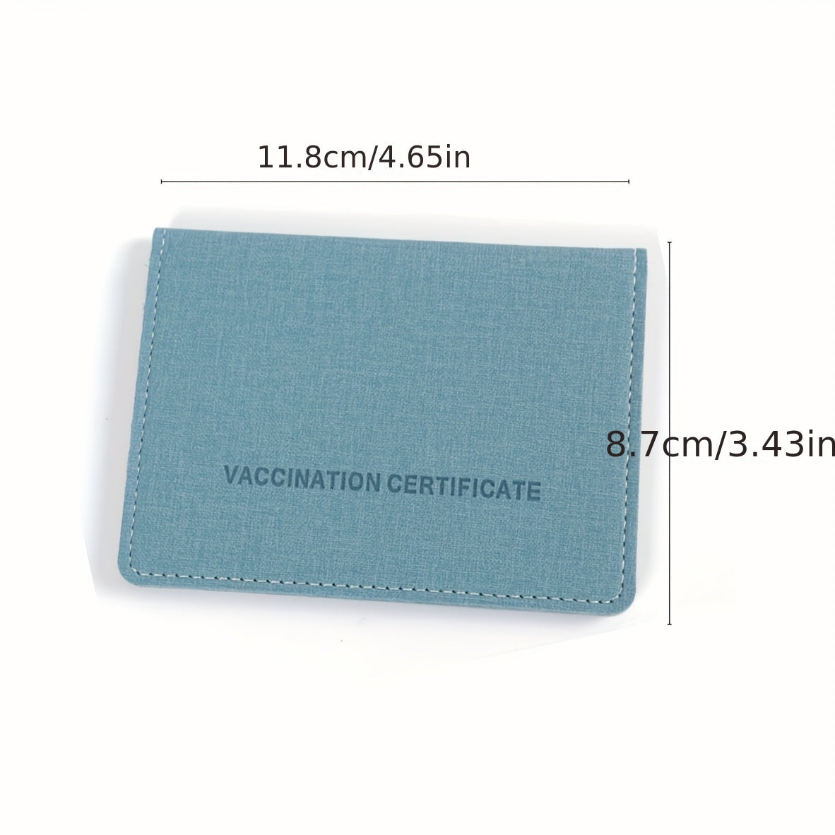PU Leather Card Holder for Vaccination and Passport