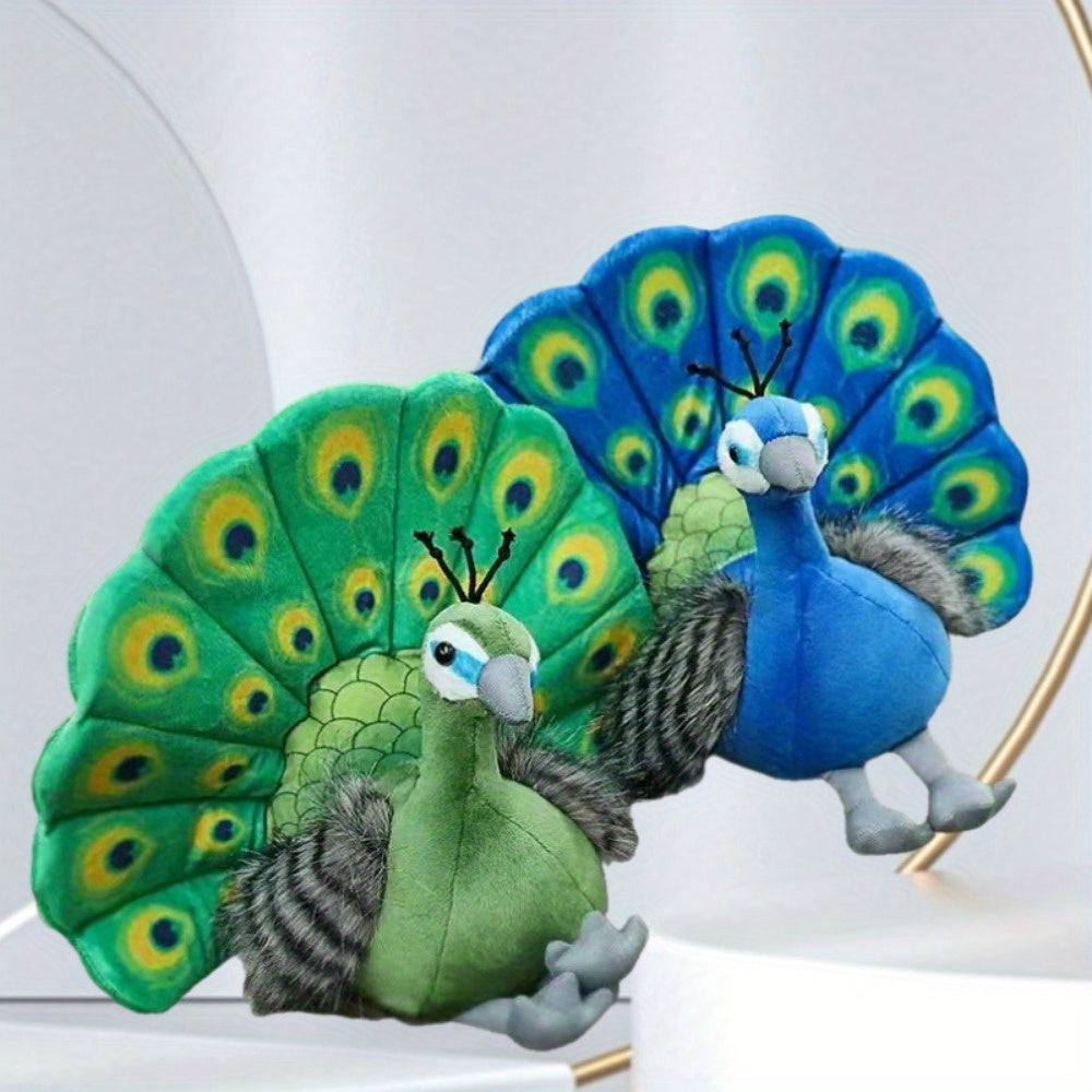 Green PeaRooster Plush Doll for Home Decor