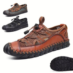 Men's Mesh Sandals With Adjustable Draw String Casual Outdoor Shoes