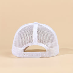 Goat Embroidery Patch Trucker Hat Mesh Breathable Unisex Golf Baseball Cap