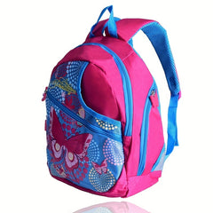 Kids Football Printed Backpack Lightweight Casual Travel Kindergarten School Bag