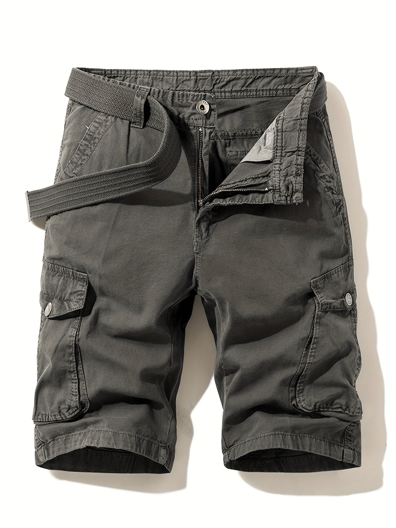 Men's Cargo Shorts with Flap Pockets for Spring & Summer