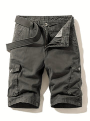 Men's Cargo Shorts with Flap Pockets for Spring & Summer