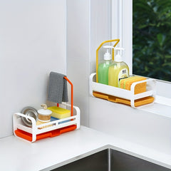 Sponge Holder Sink Storage Rack Kitchen Sink Caddy Organizer