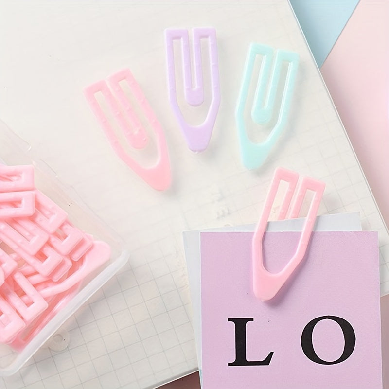 Creative Macaron Series Boat Paper Clip File Storage Boxed Random
