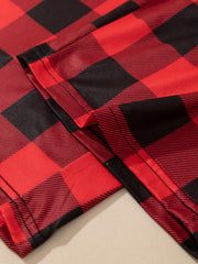  Heart & Art Lounge Set: Tee & Plaid Pants Pajamas 2-Piece Set