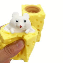 Creative Cheese Mouse Cup Pinch Squirrel Decompression Toy