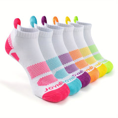 6pairs Girls Kids Casual Sports Socks Colorful Ear lifting Short Socks