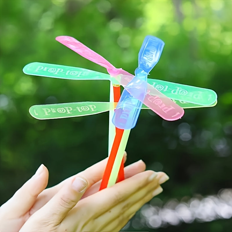 36pcs Mixed Plastic Bamboo Dragonfly Flying Toys Bright Colors Party Portable Ed