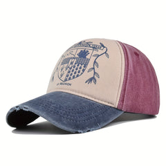 Graffiti Print Block Baseball Cap Unisex