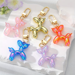 Balloon Dog Keychain Cartoon Animal Series Wallet School Bag Pendant