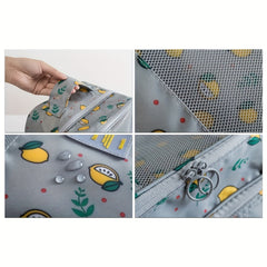 Travel Shoes Storage Bag Lemon Pattern Organizer