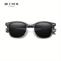 WIMN Polarized Sunglasses Men UV400 Semi Rimless Mirror Sun Glasses Male Eyewear