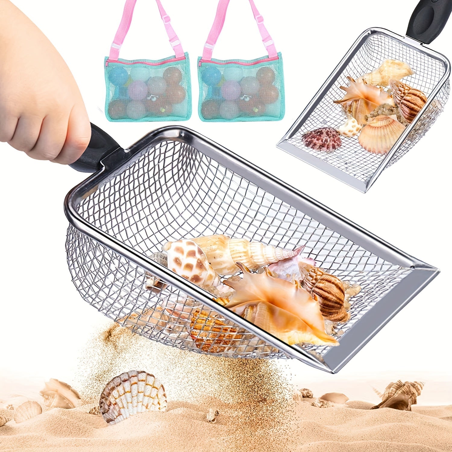 Beach Adventure Kit with Mesh Shovel & Bag