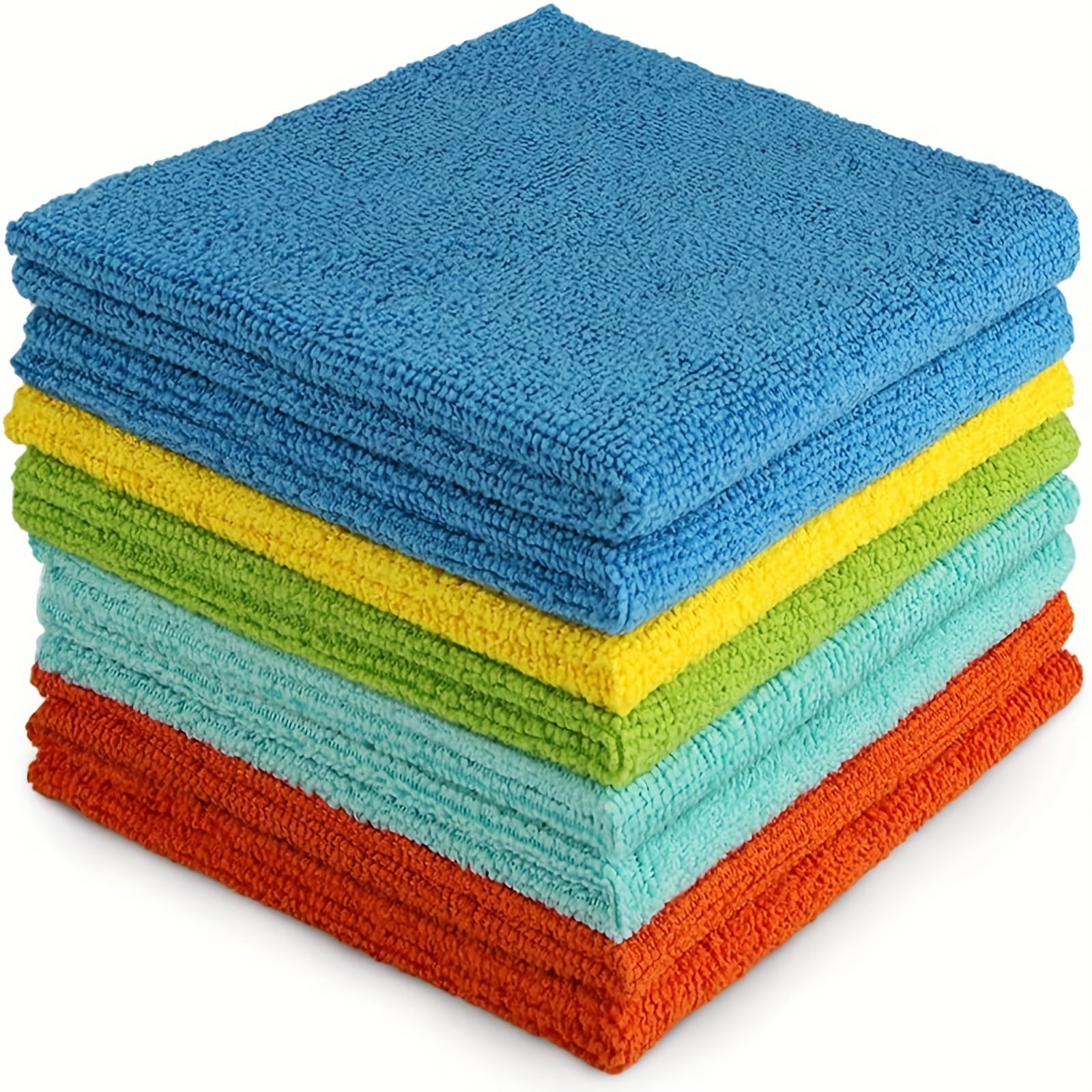 5pcs Scouring Pad Square Dish Cloths Antibacterial Cleaning Pad