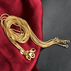 5 Pcs Snake Chain Necklace Wedding Party Jewelry