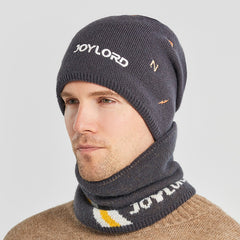 Men's Woolen Hat All Match Embroidery Warm Pullover Hat