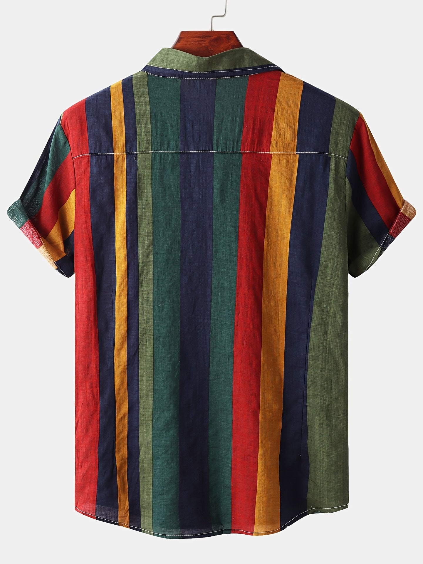 Men's Striped Short Sleeve Shirt