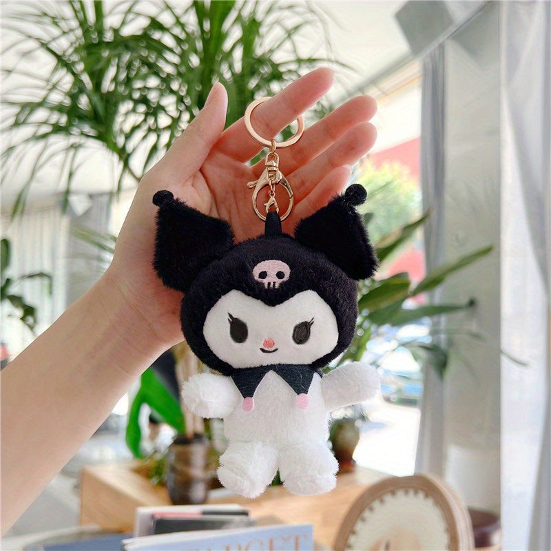 Devil Plush Keychain Stuffed Cartoon Doll Kids Bag Pendant Halloween Decor