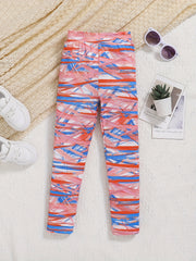 Toddler Girls Abstract Graphic Workout Leggings Yoga Pants
