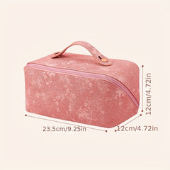 Zipper Makeup Satchel Bag Travel Toiletry Wash Bag Portable Storage Bag