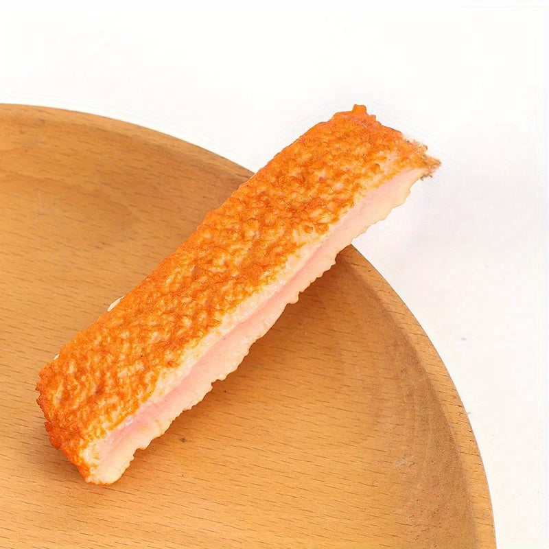 2pcs Simulated PVC Fried Pork Chops for Display