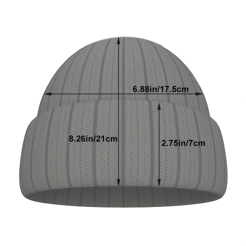 Men's Justice Alphabet Knitted Hat