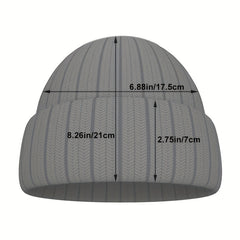 Men's Justice Alphabet Knitted Hat